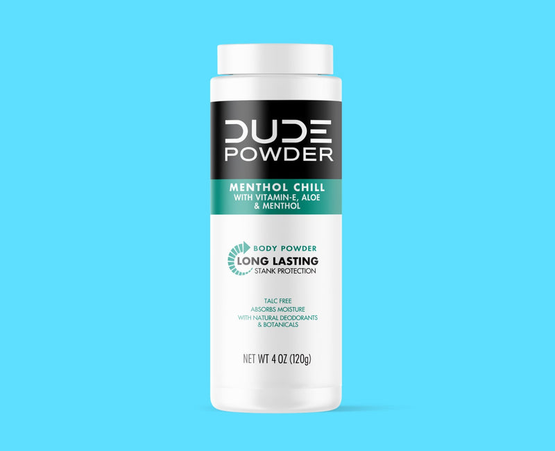 Bottle for the DUDE Powder Menthol Chill