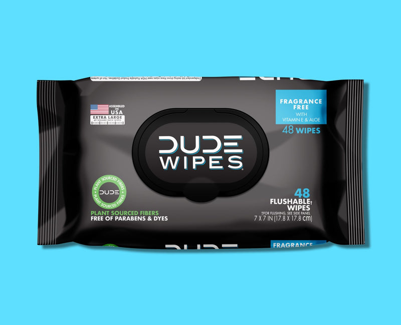 DUDE Wipes Fragrance Free 48ct Package