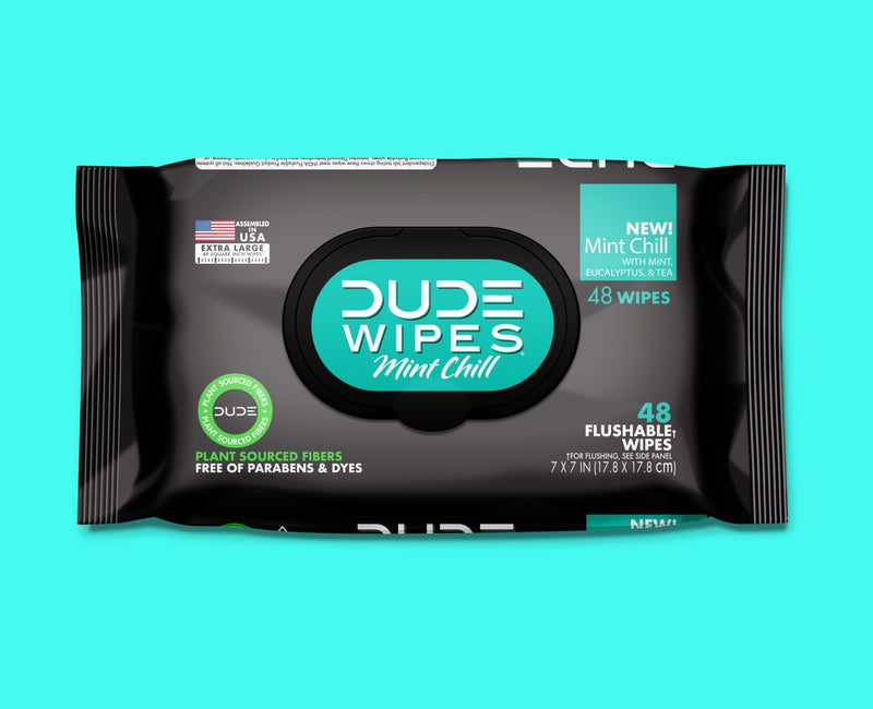 DUDE Wipes Mint Chill 48ct Package